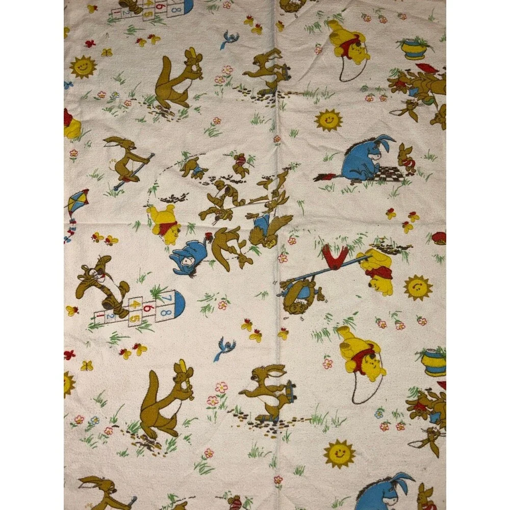 Vintage Whinne The Pooh Baby Receiving Blanket